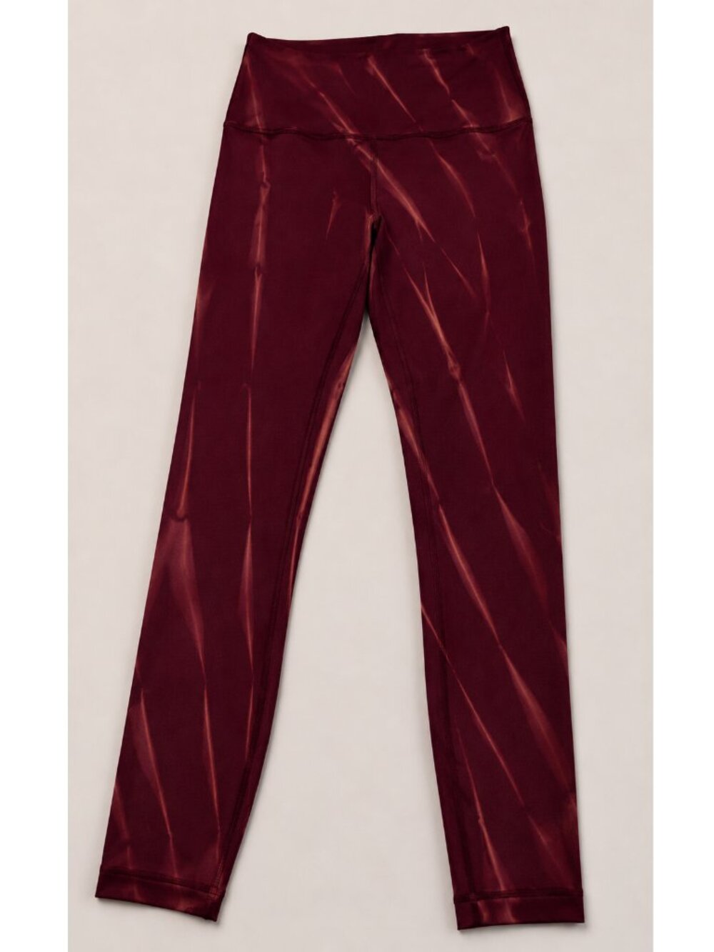 Lululemon Wunder Train High-Rise Tight 25" Sun Bleached Wash Red Merlot | Size 4 - Picture 2 of 8